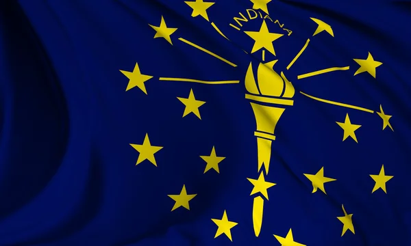 Vlag van Indiana — Stockfoto