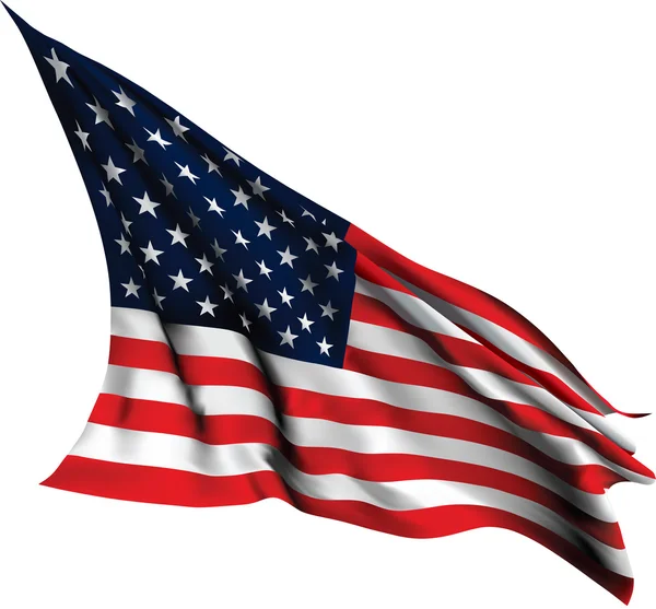 アメリカ国旗をベクトルします。 — ストックベクタ