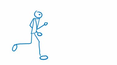 Runner ile konuşma balonu doodle