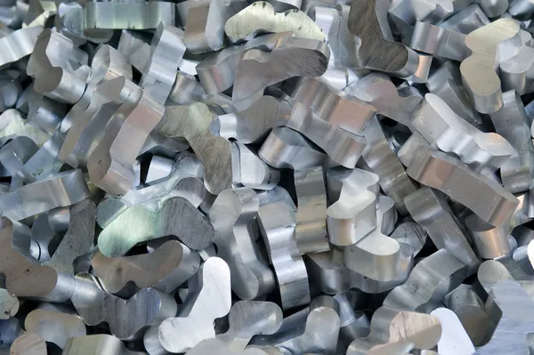 Aluminium recycling Stockfoto