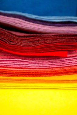 Colorful fabric samples clipart