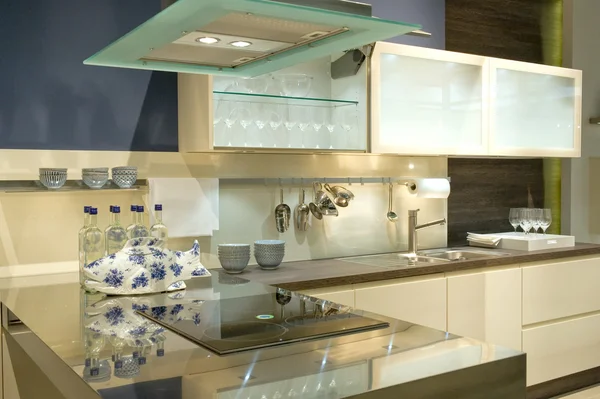 Modern fitted kitchen Stock Picture