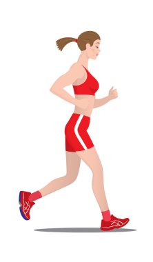 şekil kaçan bir kız gösterir