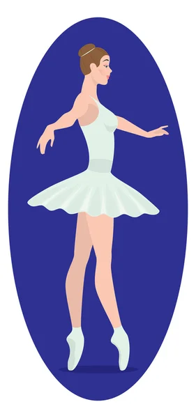 La figure montre une ballerine — Image vectorielle