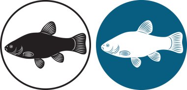 bir balık şekil gösterir çizgi