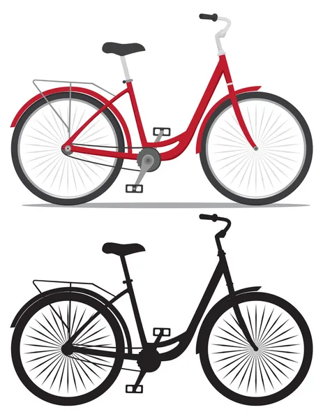 La foto muestra una bicicleta — Vector de stock