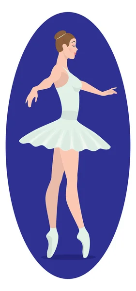 La figura muestra una bailarina — Vector de stock