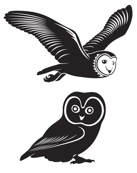 The figure shows an owll — Stock Vector