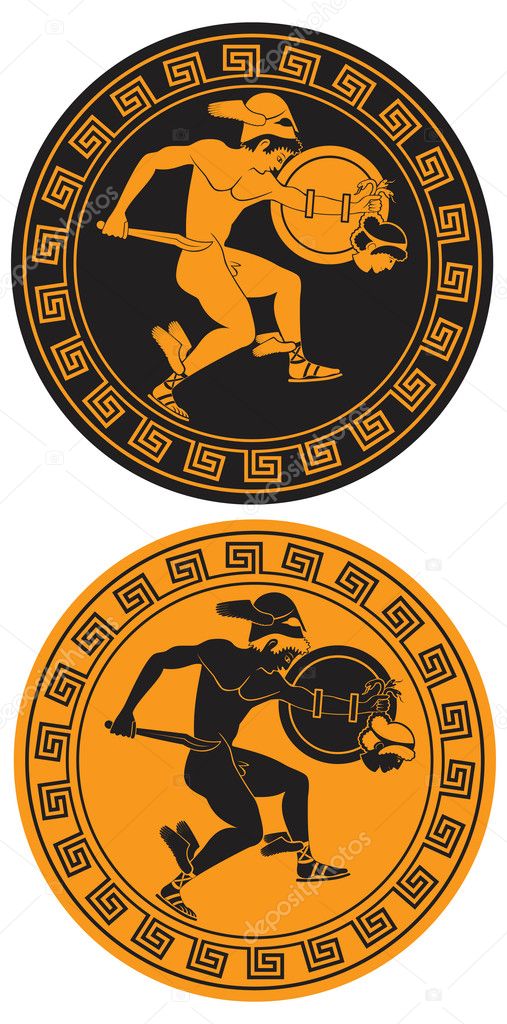 Mythical hero Perseus Stock Vector by ©kvasay 19046745