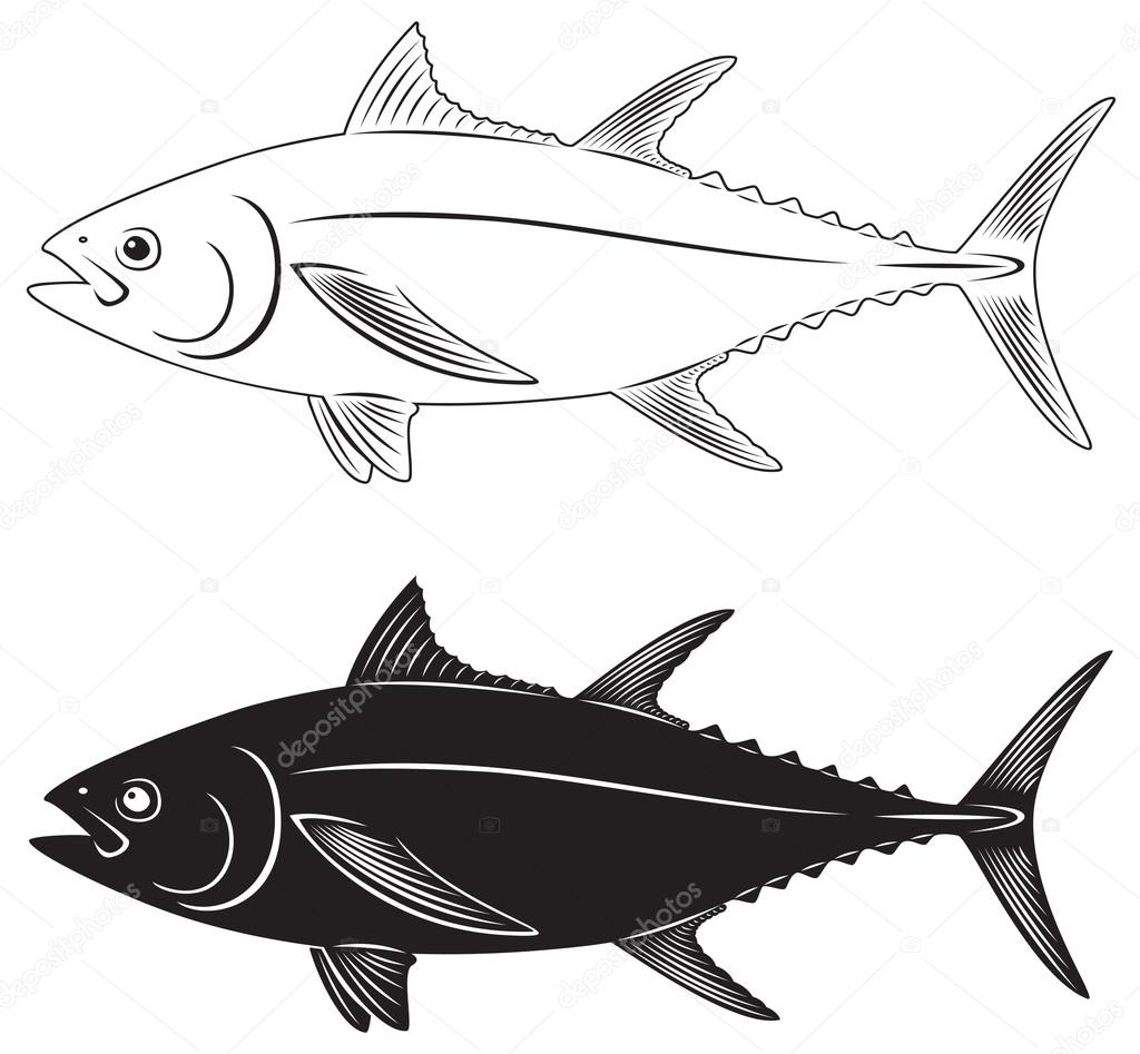 The figure shows a tuna fish