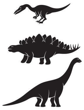 Dinozorların şekil gösterir
