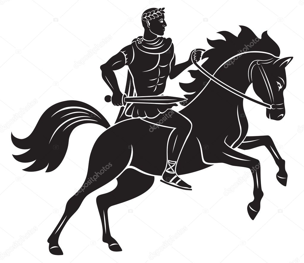 Caesar on horseback
