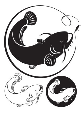 Illustration of fish catfish clipart