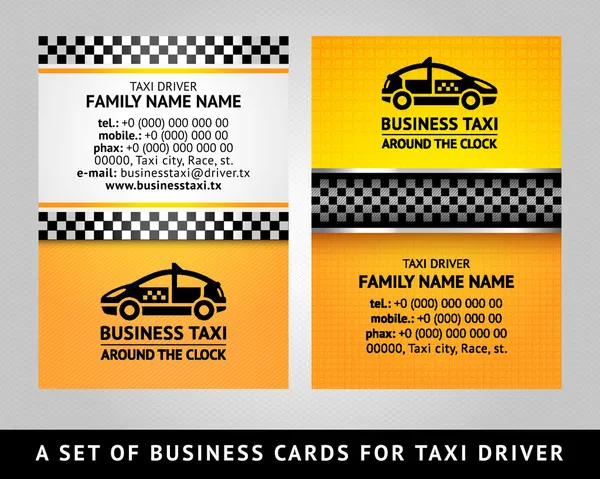 Tarjeta de visita - CAB — Vector de stock