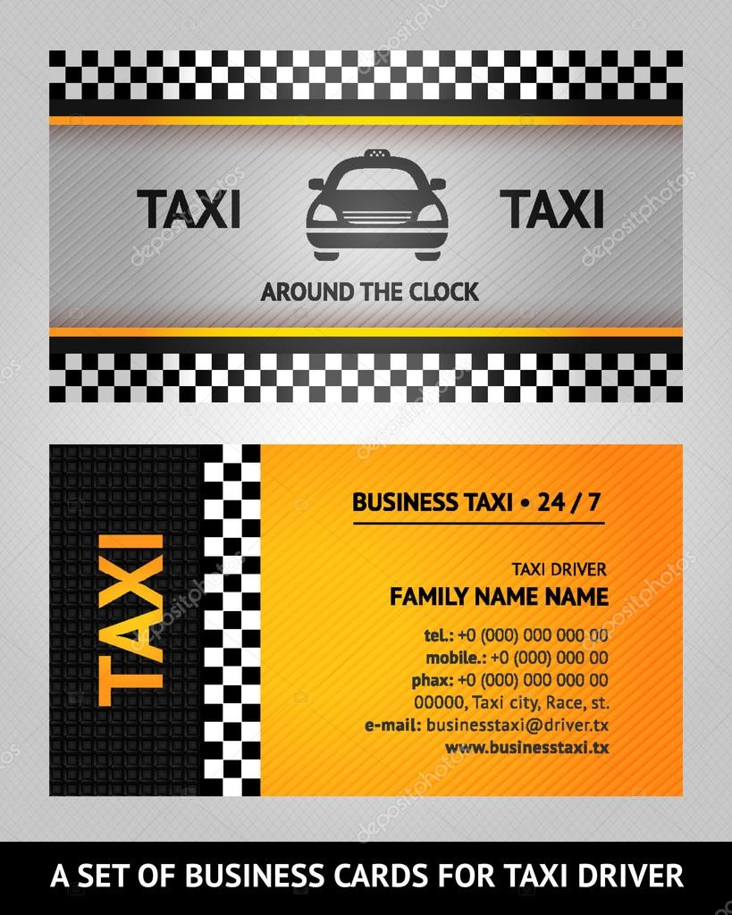Tarjetas de visita taxi vector, gráfico vectorial © ecelop imagen 13412316