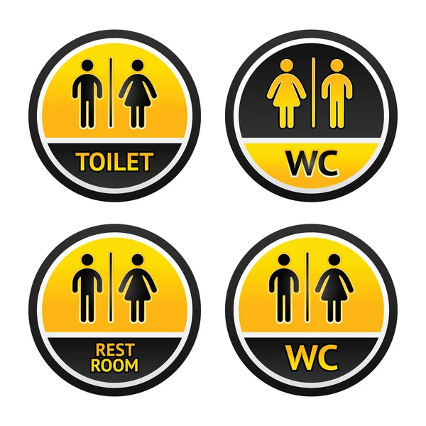 Toilettensymbole — Stockvektor