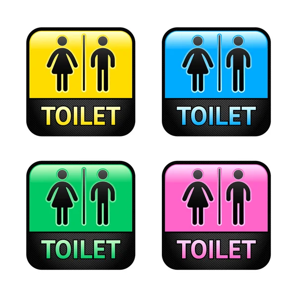 Symbole für Toiletten — Stockvektor