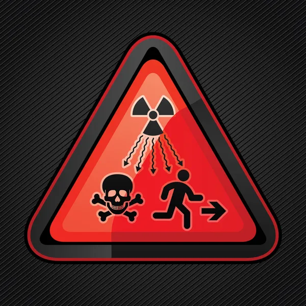 New Symbol Launched to Warn Public About Radiation Dangers — Stock Vector