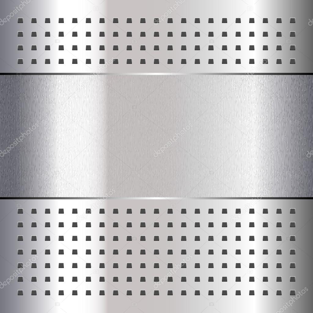 Scratched, on chrome metal background, 10eps