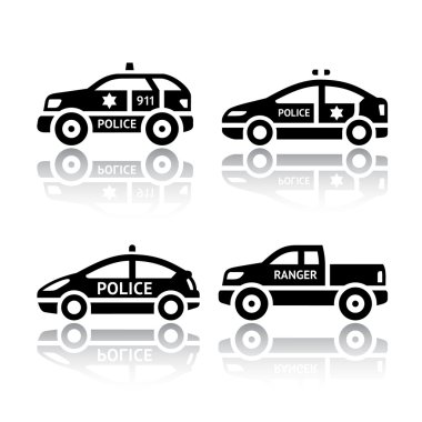 Taşıma simgeleri - Polis arabaları