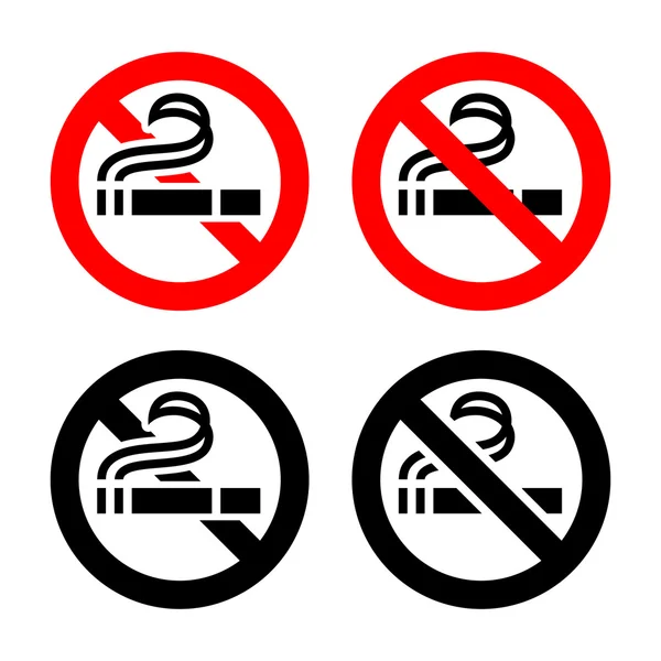 Не курить, символы — стоковый вектор