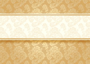 zemin üzerine altın çiçek