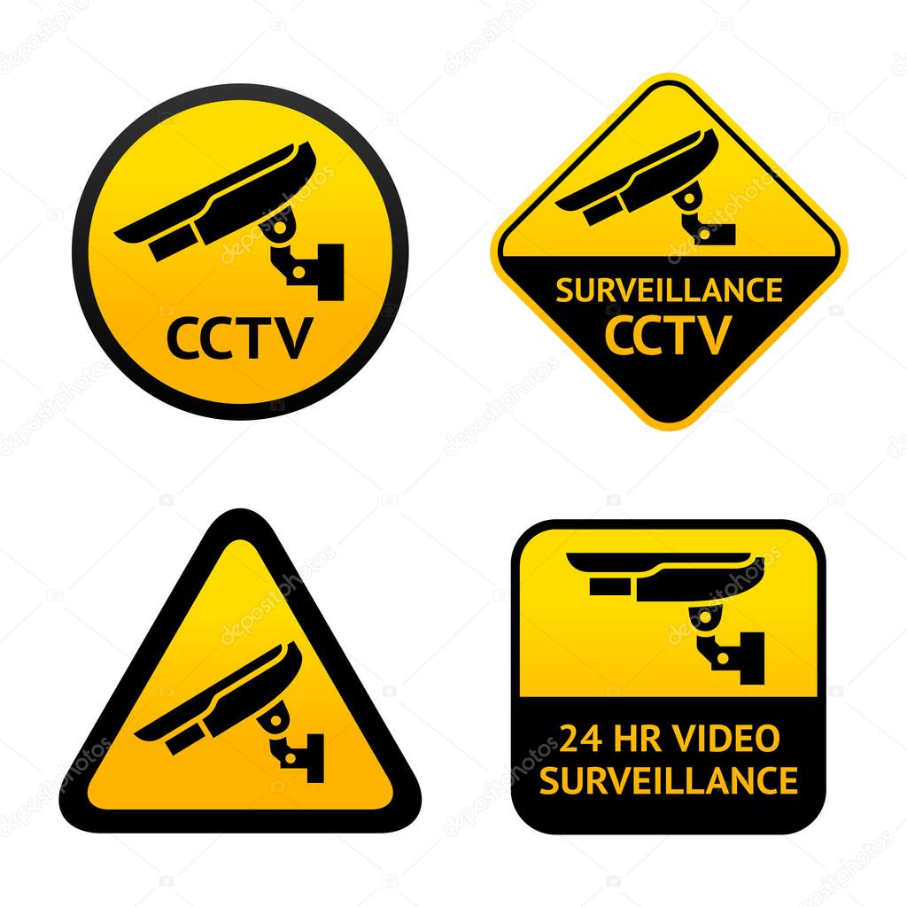Video surveillance, set symbols