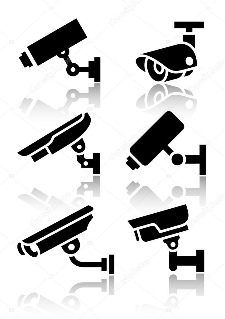 Video surveillance, new big set stickers