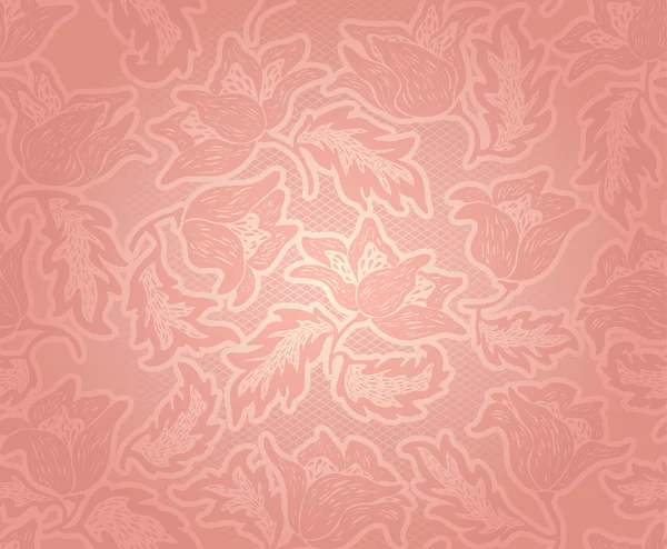 Dekorativní růžový vzor — Stockový vektor