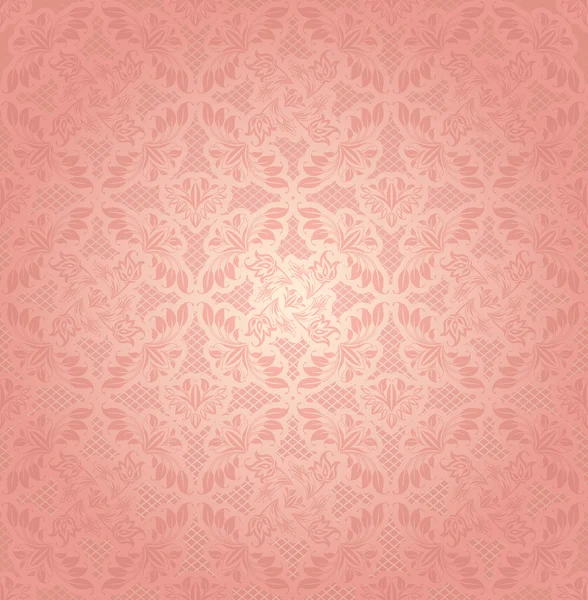Adorno decorativo rosa — Vector de stock
