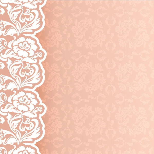 Background with lace — Stock Vector