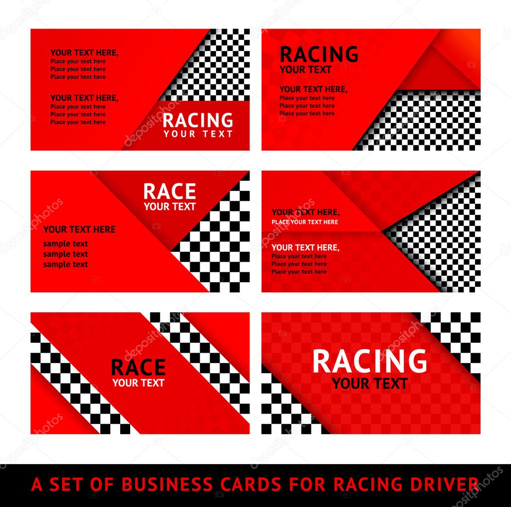 Business card driver race - second set