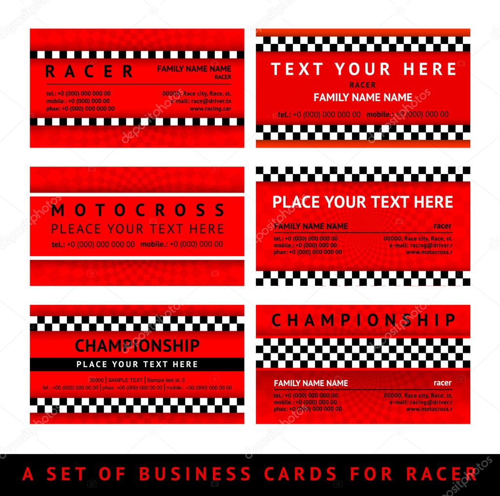 Business card driver race - fourth set