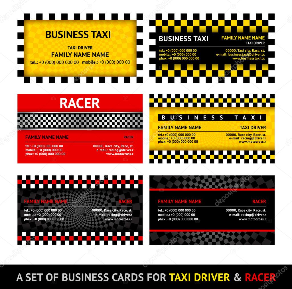 Business card taxi - eleventh set