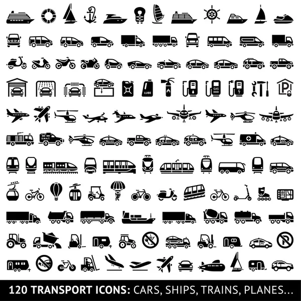 120 Icono de transporte — Vector de stock