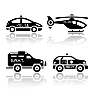 taşıma simgeler - polis Bölüm 2 set