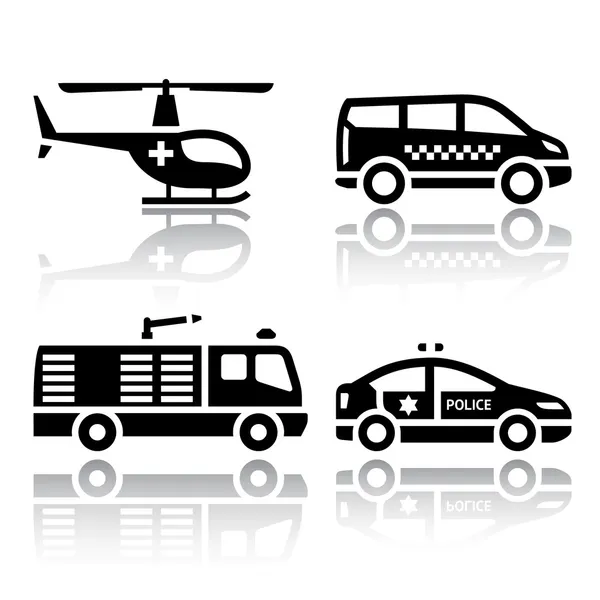 Set of transport icons - transport services — Stock Vector