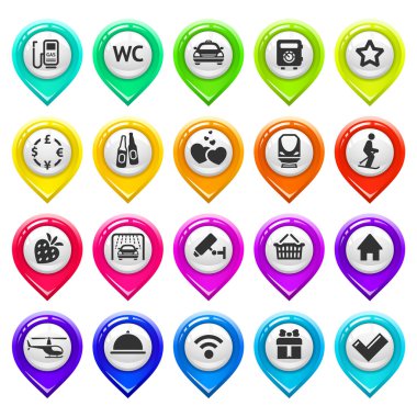 harita işareti ile simgeler kümesi 3