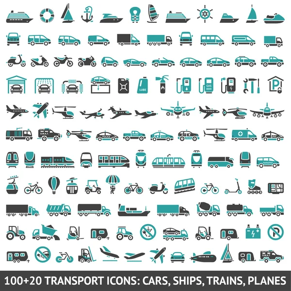 100 AND 20 Transport icon — Stock Vector