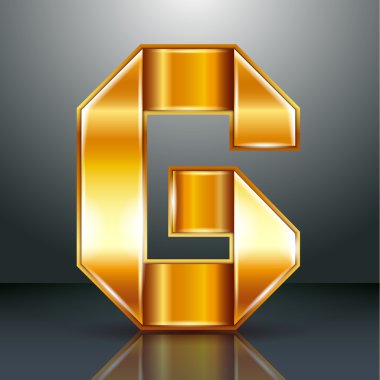 mektup metal altın şerit - g