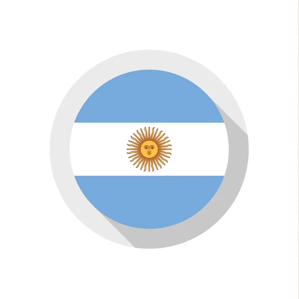 Bandeira da Argentina — Vetor de Stock