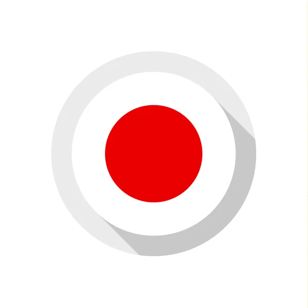 Vlag van Japan — Stockvector
