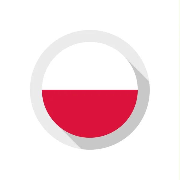 波兰的旗子 — 图库矢量图片