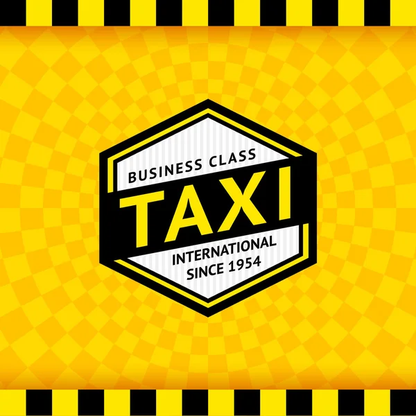 Taxi symbol with checkered background - 09 — Stock Vector