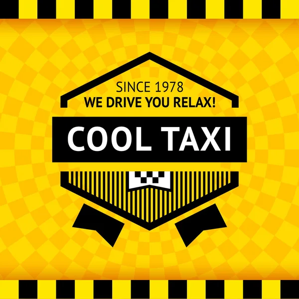 Symbole de taxi avec fond à carreaux - 16 — Image vectorielle