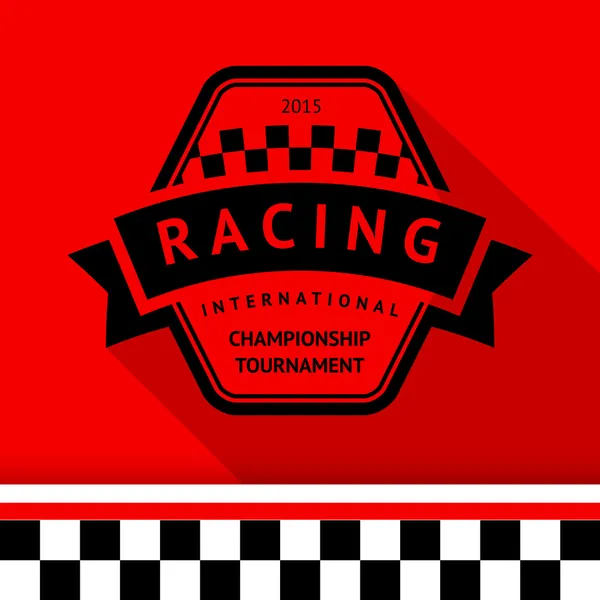 Racing stamp-09 — Stock Vector