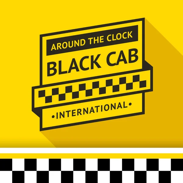Taxi odznak se stínem - 03 — Stockový vektor