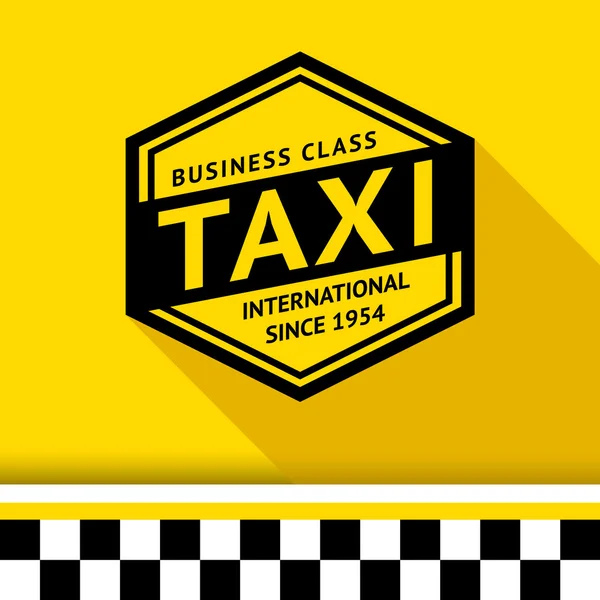 Taxi badge with shadow - 07 — Stock Vector