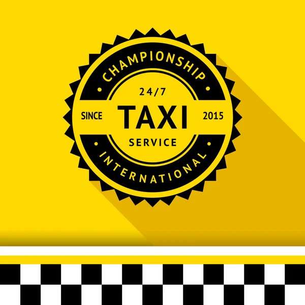 Taxi badge 10 — Stock Vector