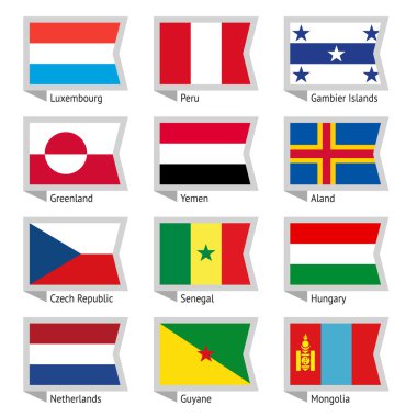 Dünya-04 bayrakları